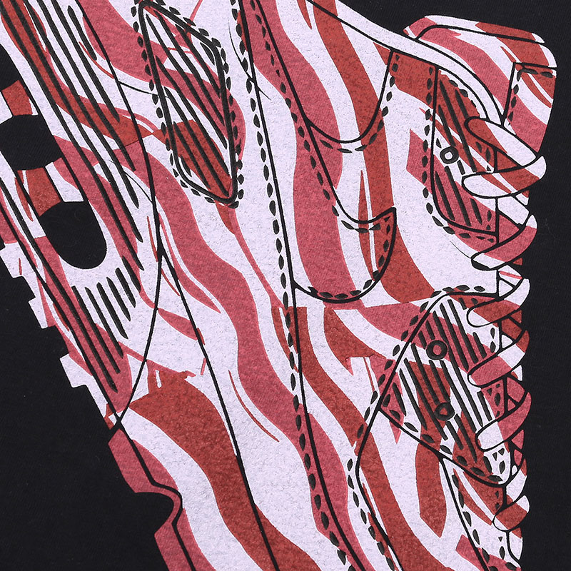 мужская черная футболка Sneakerhead Bacon Tee bacon - цена, описание, фото 5